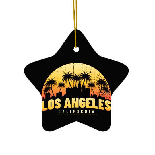 Los Angeles - California - Aestehtic - Ceramic Ornaments