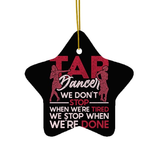 Tap Dance Tap Dancer Ceramic Ornaments