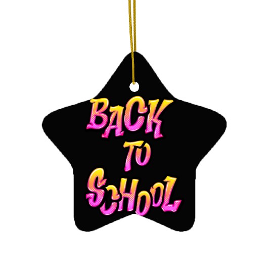 Back To School Cool Design Ceramic Ornaments