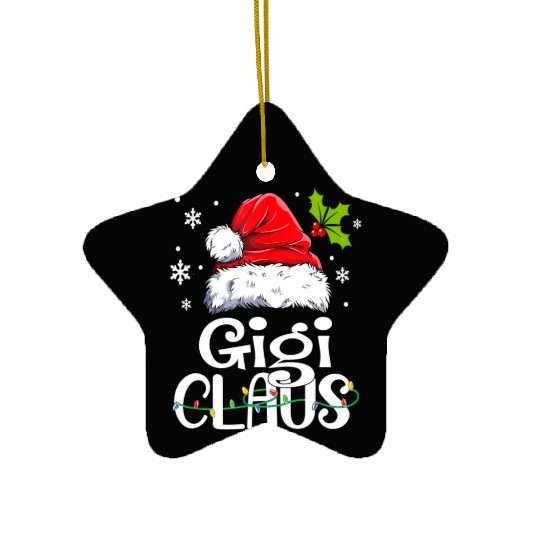 Gigi Claus Family Pj Ceramic Ornaments