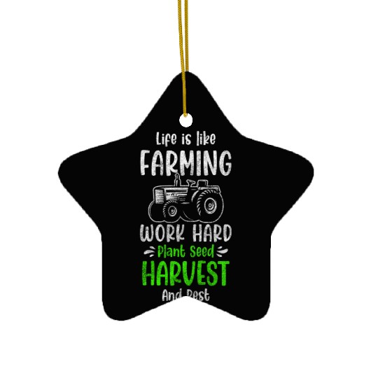 Harvest Field Worker Field Ceramic Ornaments