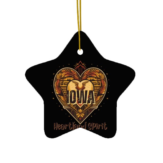 IOWA Heartland Spirit Ceramic Ornaments