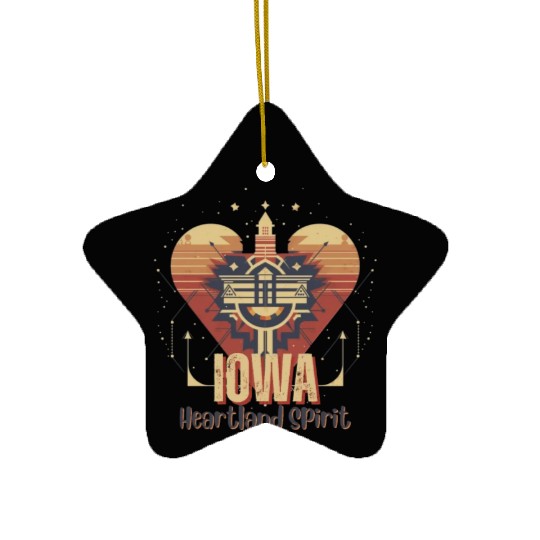 IOWA Heartland Spirit Ceramic Ornaments