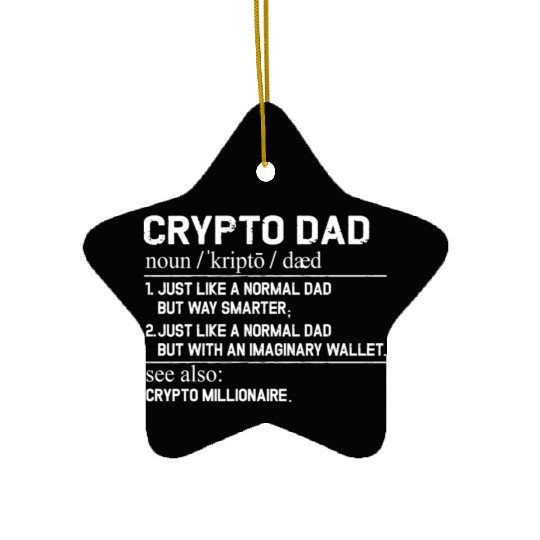 The crypto dad jokes definition Ceramic Ornaments