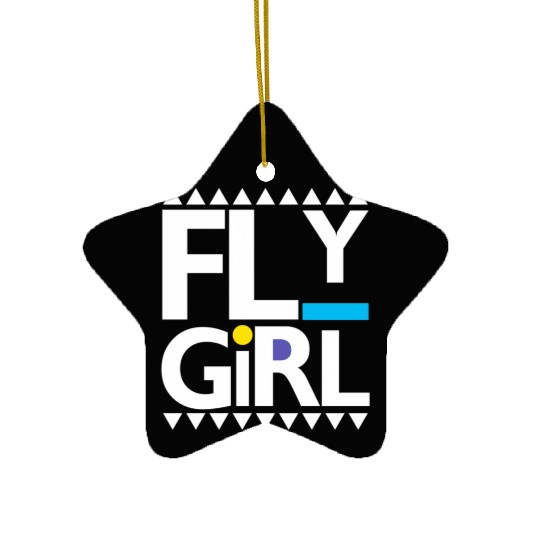 Fly 80S 90S Old School Hip Hop Ceramic Ornaments