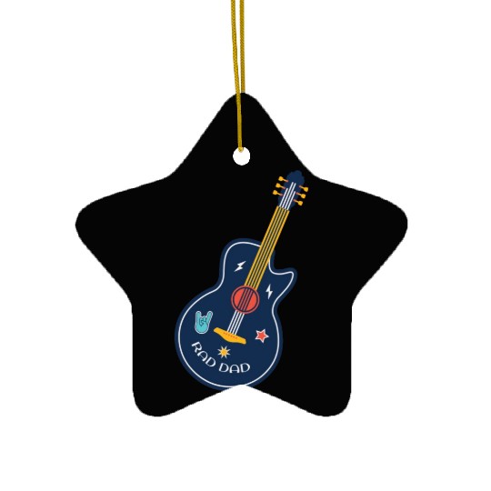 Rad Dad (Happy Father's Day) Ceramic Ornaments