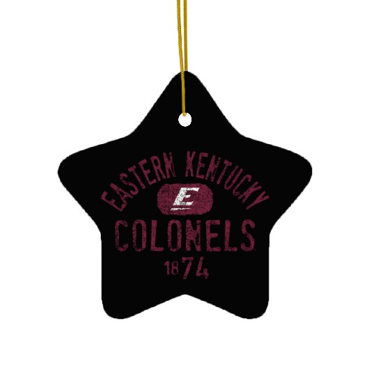 Eastern Kentucky Colonels 1874 Vintage Ceramic Ornaments