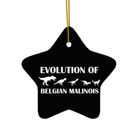 Evolution of Belgian Malinois Ceramic Ornaments