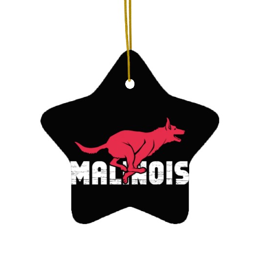 Belgian Malinois Ceramic Ornaments