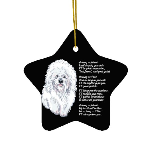 Bichon Frise Ceramic Ornaments