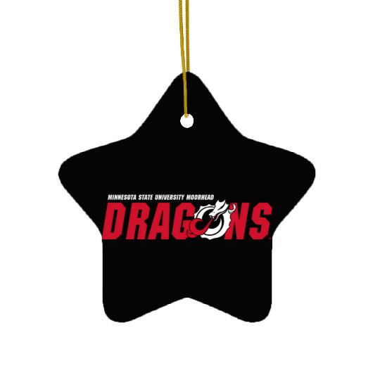 Minnesota State Moorhead Dragons Icon Ceramic Ornaments