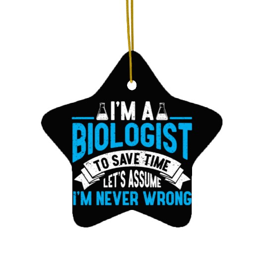 Biology Gift Biologist Ceramic Ornaments