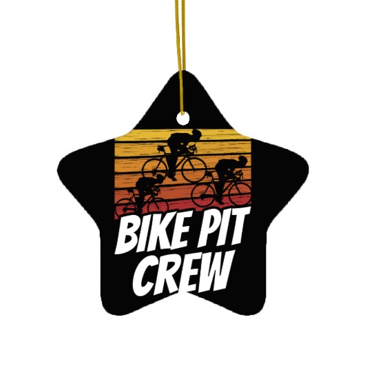 Bike Pit Crew Cycling Bicycle Bike Race Racing Ceramic Ornaments