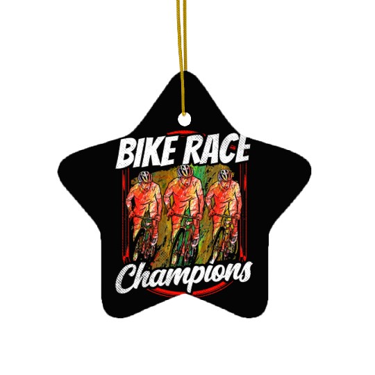 Bike Race Champions Racer Bicycle Racing Cycling Ceramic Ornaments