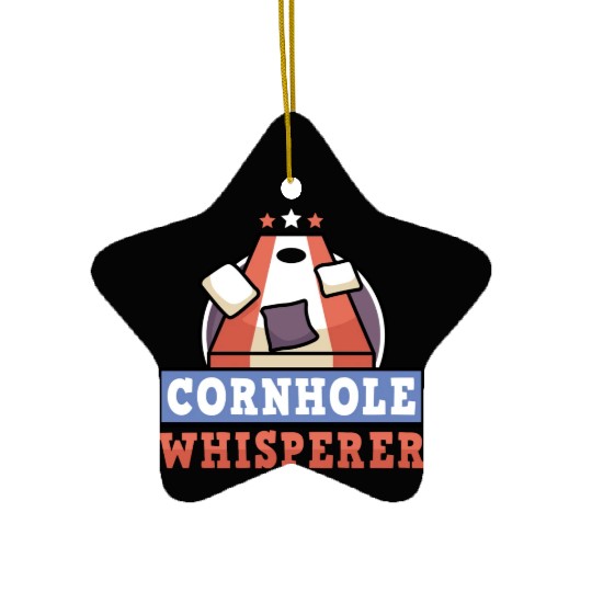Cornhole Whisperer Bean Bag Lover Ceramic Ornaments