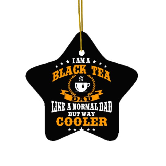 Black Tea Dad Outfit For Father's Day Ceramic Ornaments