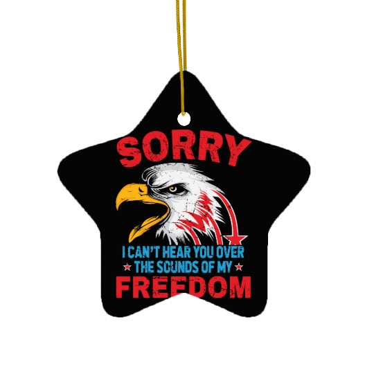 Sound of my freedom Ceramic Ornaments