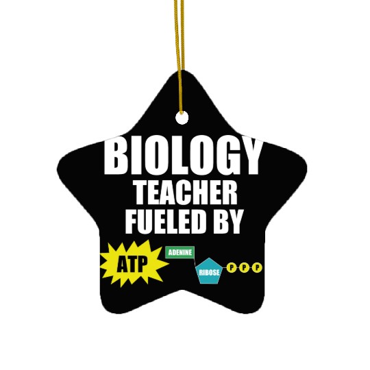 Funny Biology Teacher Ceramic Ornaments