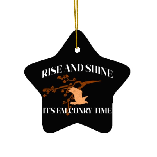 Falconry Bird Falcon Hunting Falconer Ceramic Ornaments