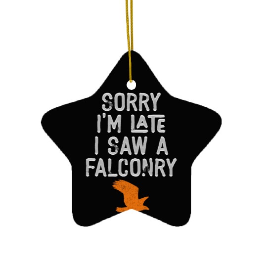 Falconry Bird Falcon Hunting Falconer Ceramic Ornaments