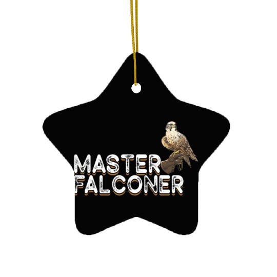 Falconry Bird Falcon Hunting Falconer Ceramic Ornaments