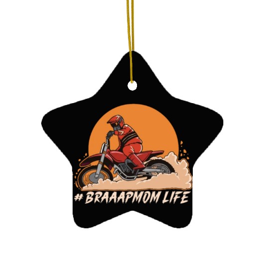 Dirt Bike Dirt Bike Riding Motocross Dirt Biking Ceramic Ornaments