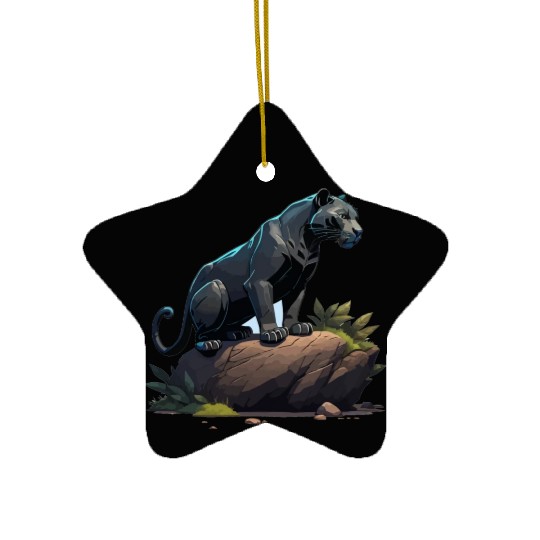 black panther Ceramic Ornaments