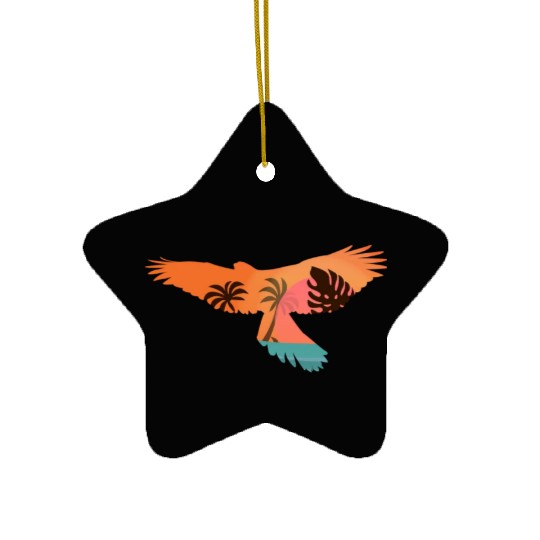 Falconry Bird Falcon Hunting Falconer Ceramic Ornaments