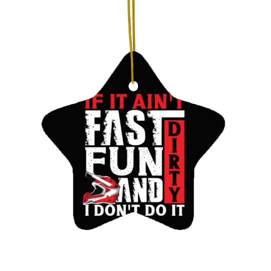 Dirt Bike Dirt Bike Riding Motocross Dirt Biking Ceramic Ornaments