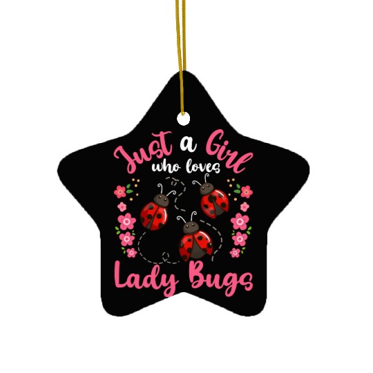 Ladybugs Entomology Entomologist Ladybug Lover Ceramic Ornaments