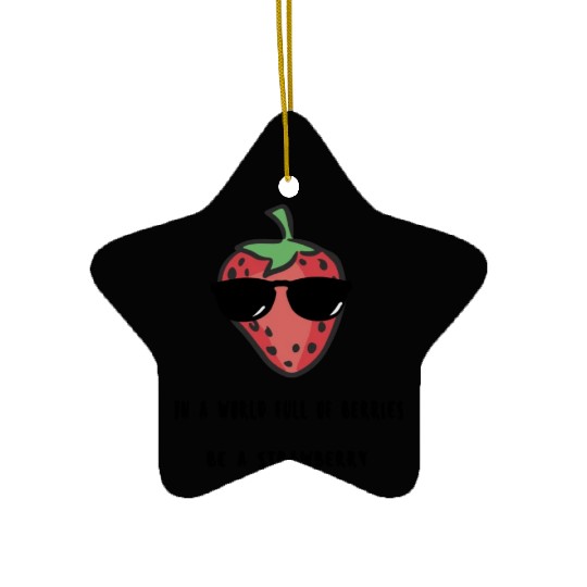 Strawberry world Ceramic Ornaments
