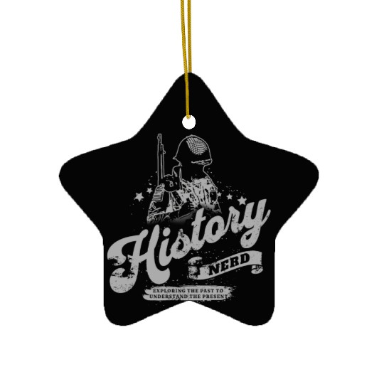 WW2 History Nerd Ceramic Ornaments