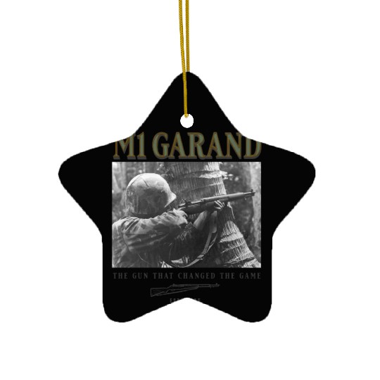 World War 2 Weapon M1 Garand Rifle Ceramic Ornaments