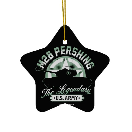 M26 Pershing | World War 2 Tank Ceramic Ornaments