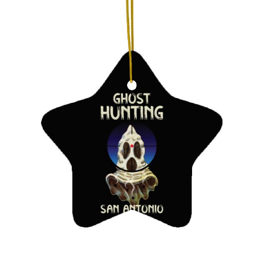Paranormal Investigator San Antonio Hunter Ghost Ceramic Ornaments