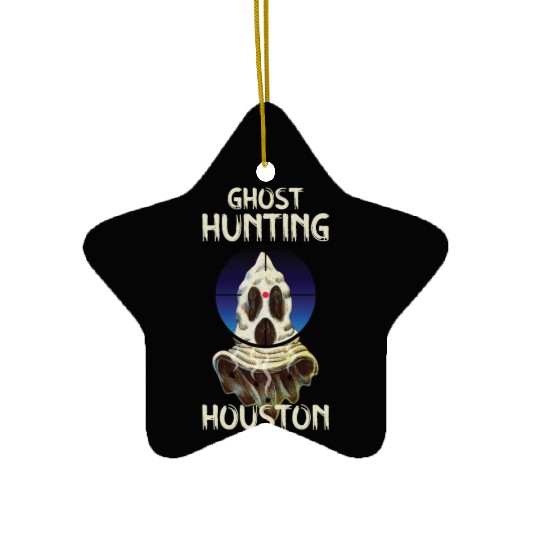 Paranormal Investigator Houston Ghost Hunter Ghost Ceramic Ornaments