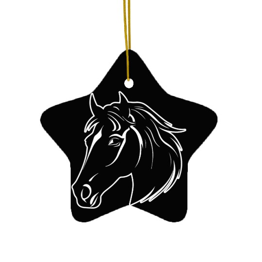 Horse Equine Pony Ceramic Ornaments