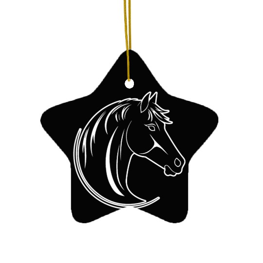 Horse Equine Pony Ceramic Ornaments