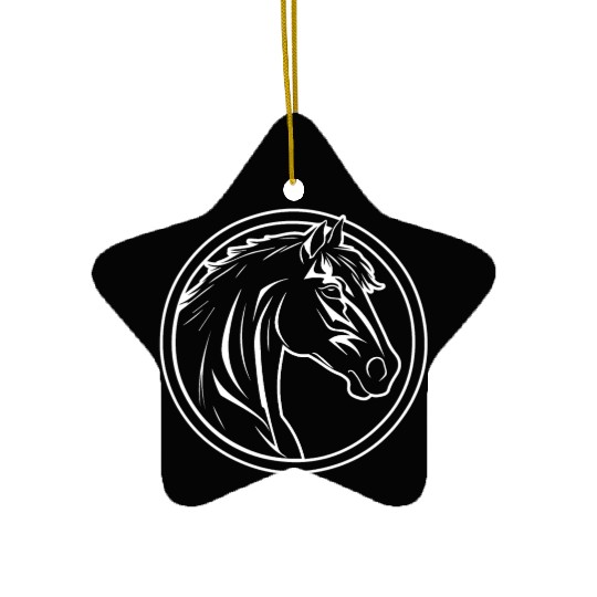Horse Equine Pony Ceramic Ornaments