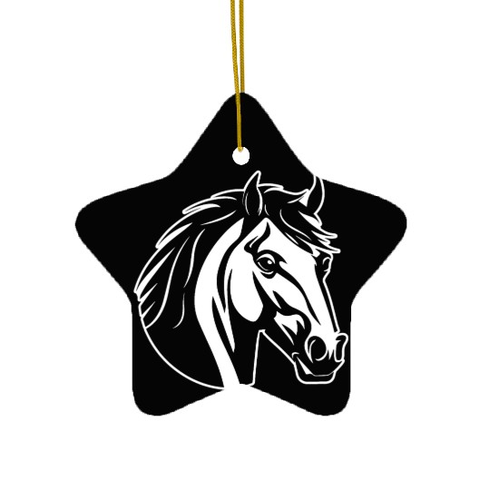 Horse Equine Pony Ceramic Ornaments