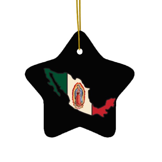 Our Lady Of Guadalupe Virgin Mary Ceramic Ornaments
