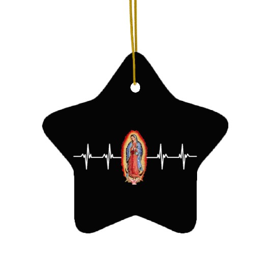 Our Lady Of Guadalupe Virgin Mary Ceramic Ornaments