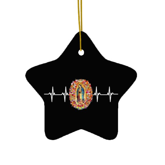 Our Lady Of Guadalupe Virgin Mary Ceramic Ornaments