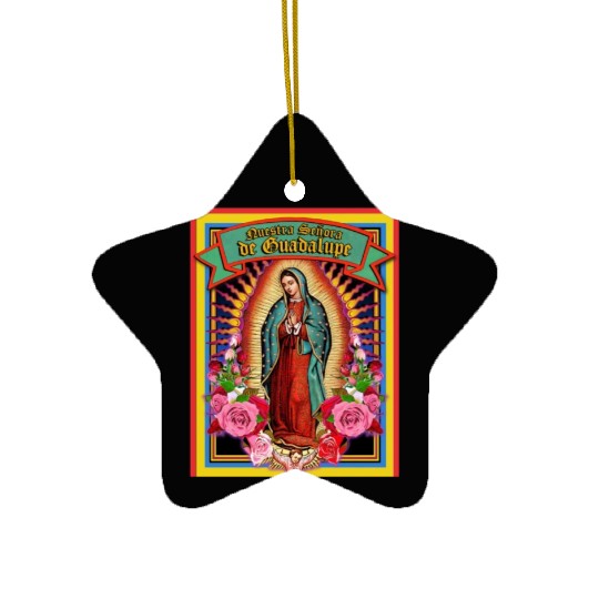 Our Lady Of Guadalupe Virgin Mary Ceramic Ornaments