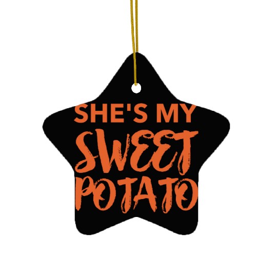 Shes My Sweet Potato vintage Ceramic Ornaments