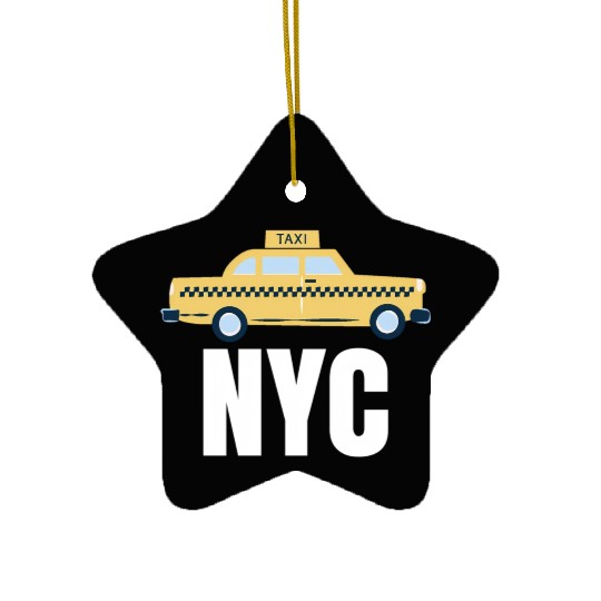 Nyc New York City Taxi Travel Usa Cities Ceramic Ornaments