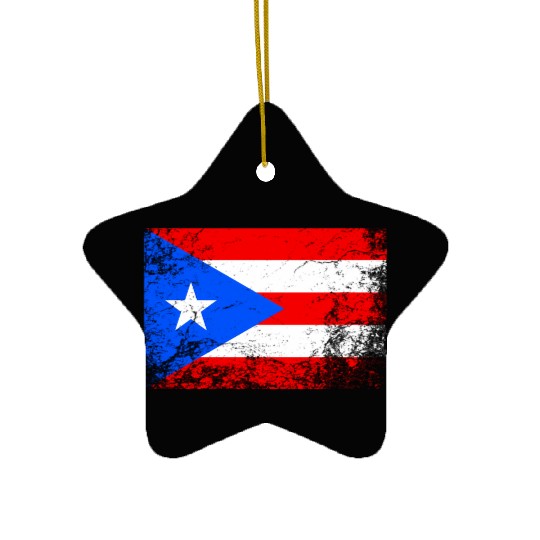 Puerto Rico National Flag Ceramic Ornaments