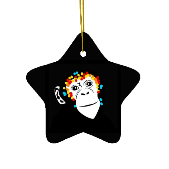 Monkey Face Monkey Monkey Ceramic Ornaments