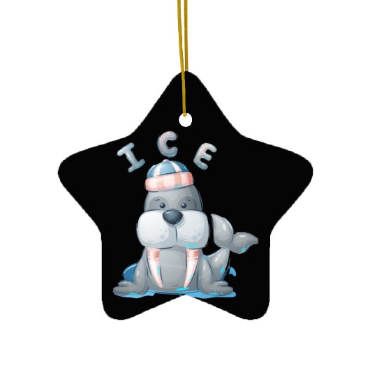 Snow seal Ceramic Ornaments
