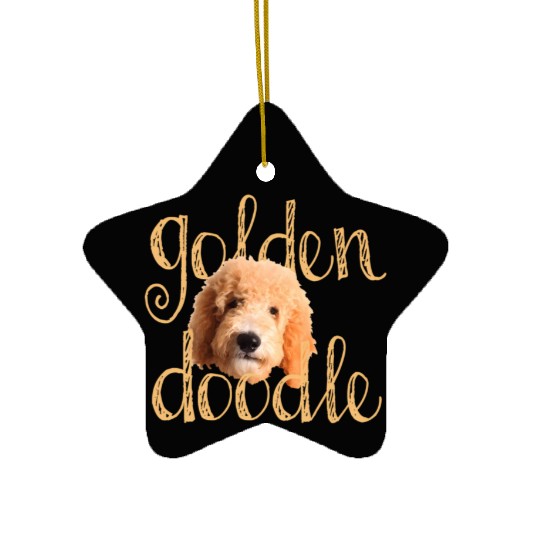 Goldendoodle Ceramic Ornaments